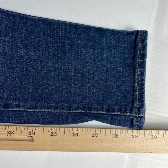 Levi's Jeans Women's 32 721 High Rise Skinny Fit Dark Blue Faded Stretch Denim - Picture 12 of 16